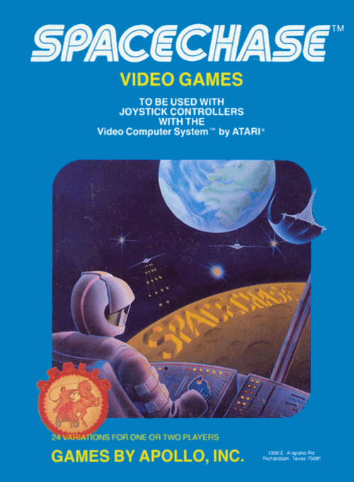 Space Chase box art for Atari 2600